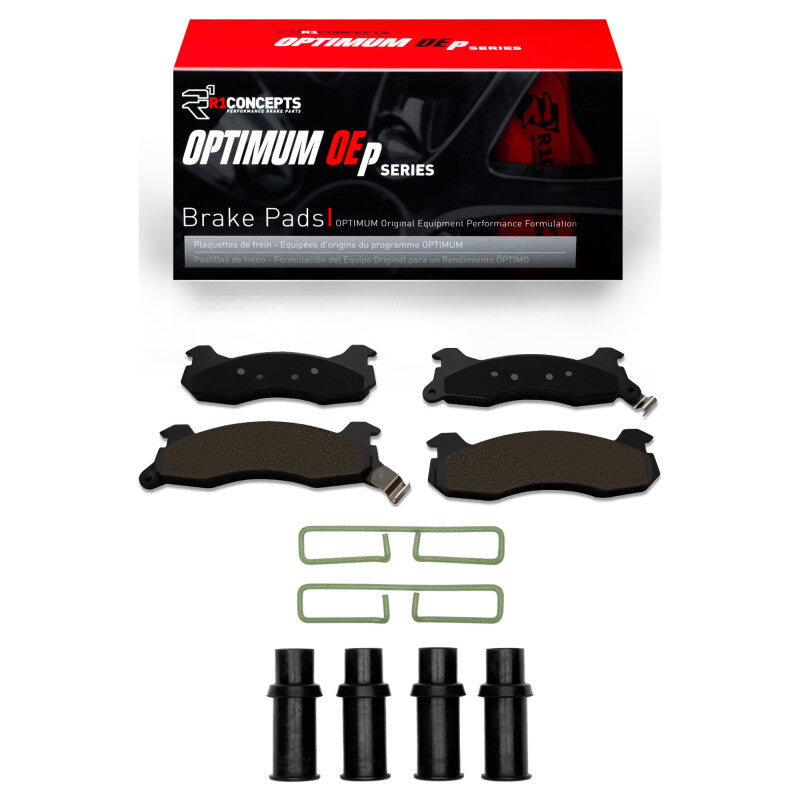 R1 Concepts R1 84-86 Ford Mustang Rear Optimum OE Pads & Hardware Kit