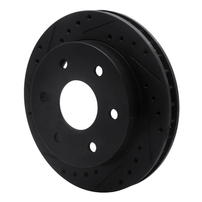 R1 Concepts R1 1988-2000 Cadillac Escalade Front Left Drilled & Slotted Black Brake Rotor