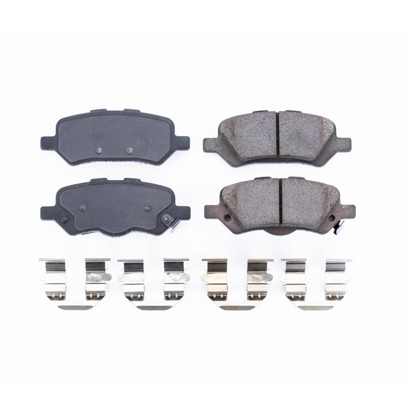 PowerStop Power Stop 09-16 Toyota Venza Rear Z17 Evolution Ceramic Brake Pads w/Hardware