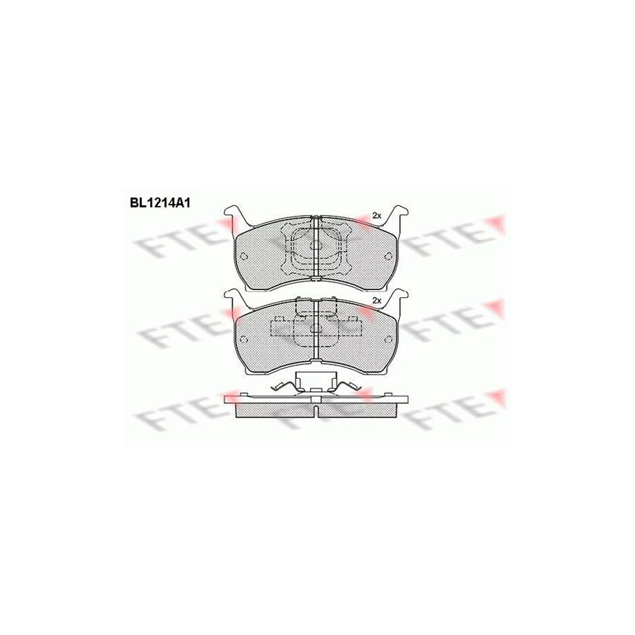 FTE Bl1214A1 Brake Pad Set for Mazda 626