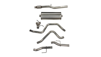 CORSA Performance Corsa 2019-2025 Chevy Silverado 5.3L Crew Cab 3in Cat-Back Dual Rear Exit w/ Polished Tip