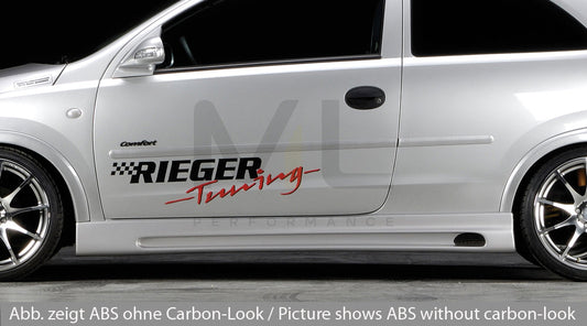 Rieger 00099312 Opel Corsa C Side Skirt 1 | ML Performance UK Car Parts