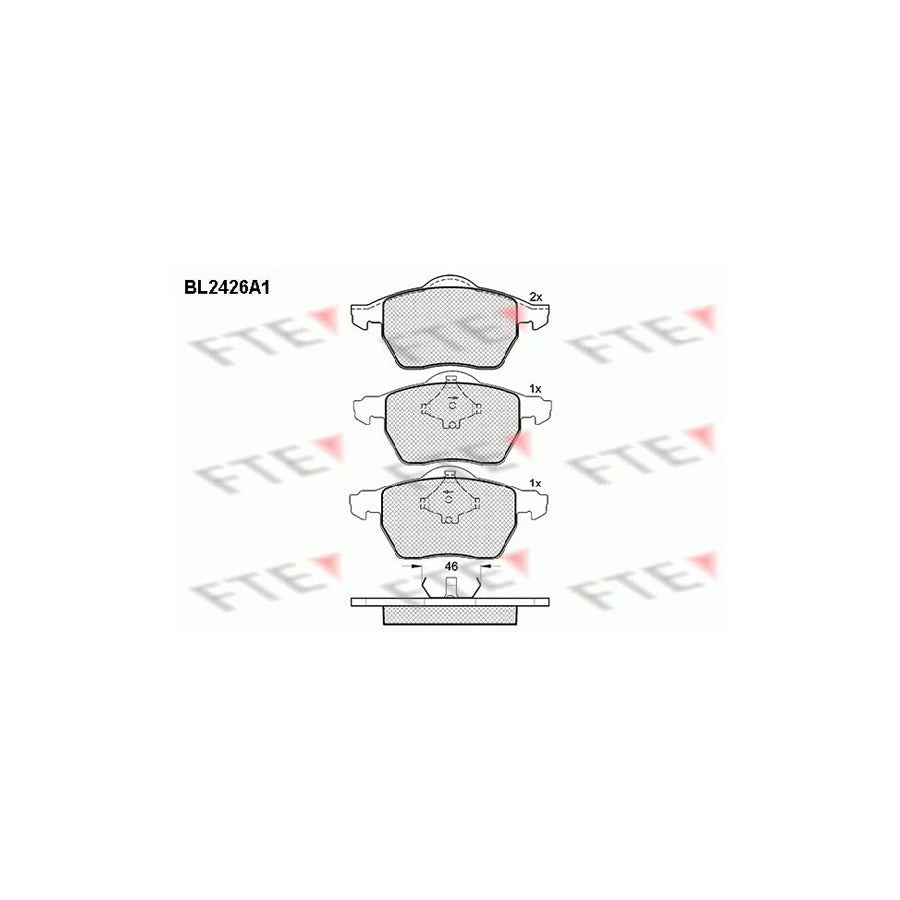 FTE 9010727 Brake Pad Set