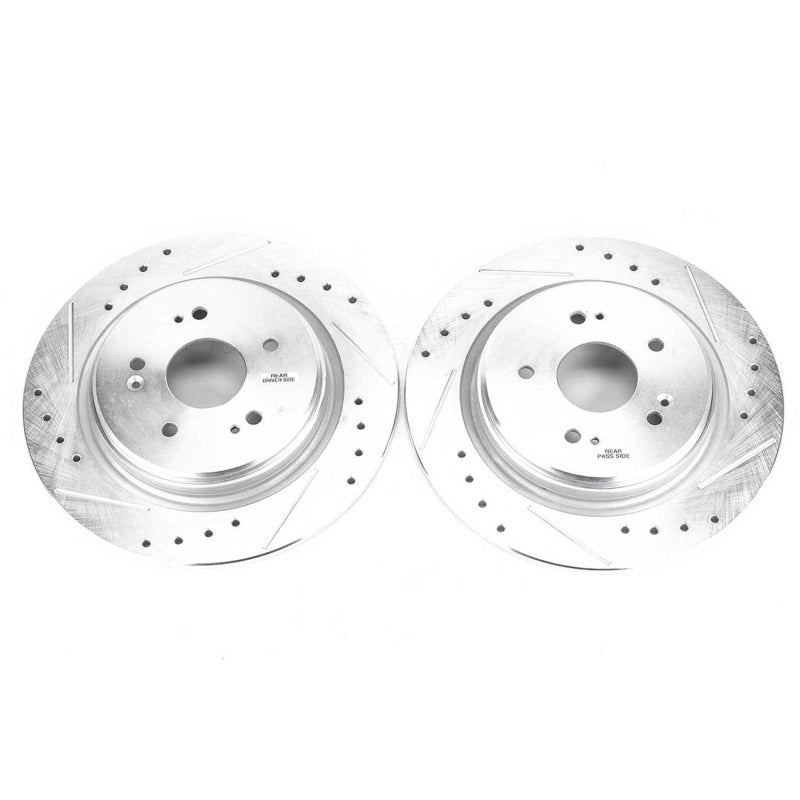 PowerStop Power Stop 15-19 Acura TLX Rear Evolution Drilled & Slotted Rotors - Pair