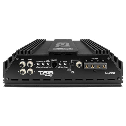 DS18 1-Channel Amp 15000 Burst/0.5ohm 8000/1ohm 4800/2ohm 2500/4ohm Watts RMS w/ Voltmeter Black