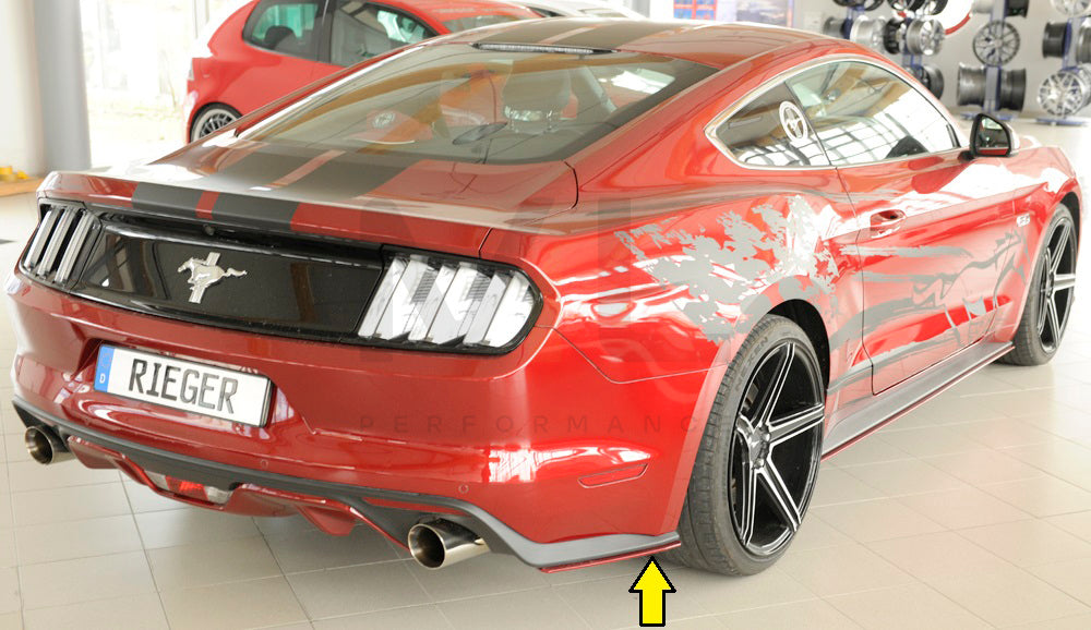 Rieger 00034254 Ford LAE Mustang 6 Rear Side Splitter 5 | ML Performance UK Car Parts