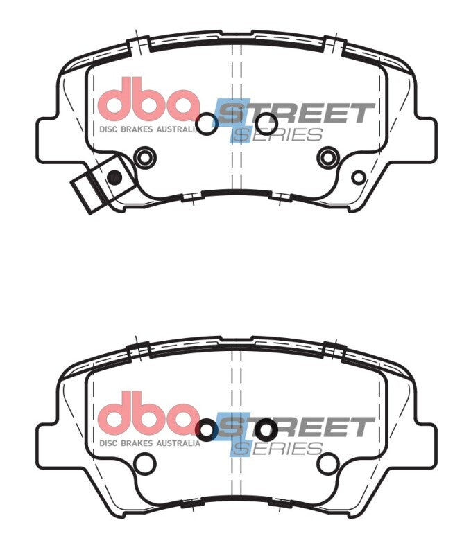 DBA 17-20 Hyundai Elantra (w/280mm Front Rotor) Front Street Series Brake Pads
