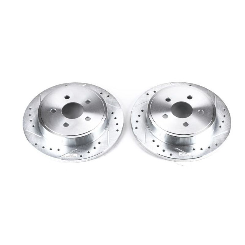 PowerStop Power Stop 03-07 Chrysler PT Cruiser Rear Evolution Drilled & Slotted Rotors - Pair
