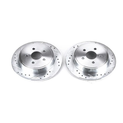 PowerStop Power Stop 03-07 Chrysler PT Cruiser Rear Evolution Drilled & Slotted Rotors - Pair