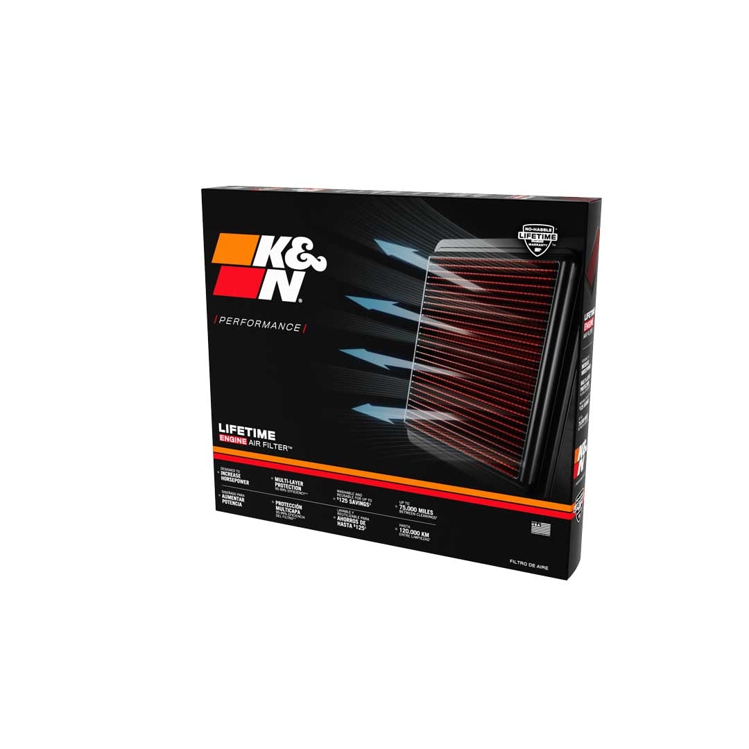 K&N 33-5134 High-Flow Original Lifetime Engine Air Filter - LAND ROVER RANGE ROVER V8-4.4L F/I (2 PER BOX)