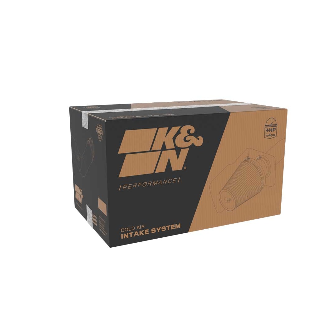 K&N 63-3121 Cold Air Intake System - High-flow Air Filter, Roto-mold Tube - CADILLAC CT5-V BLACKWING V8-6.2L F/I