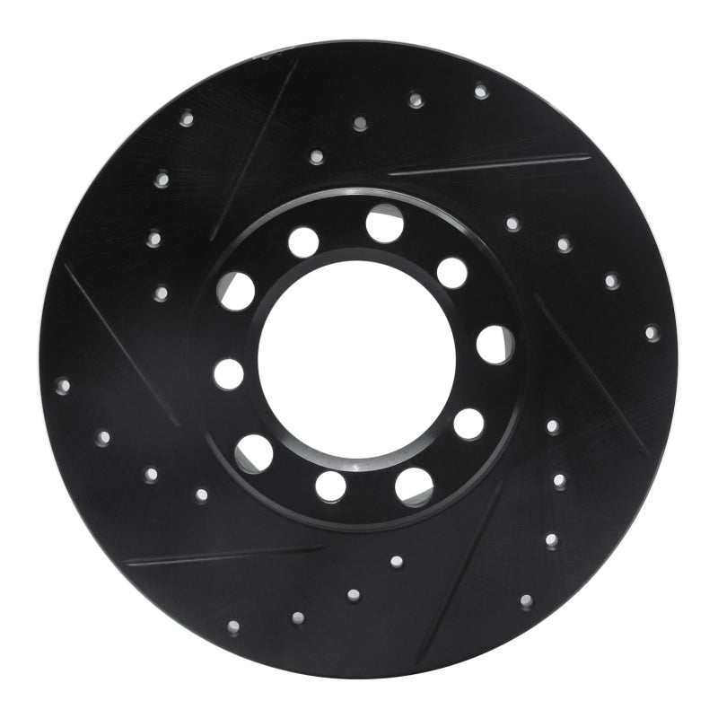 R1 Concepts R1 73-85 Mercedes-Benz 230 Front Left Drilled & Slotted Black Brake Rotor