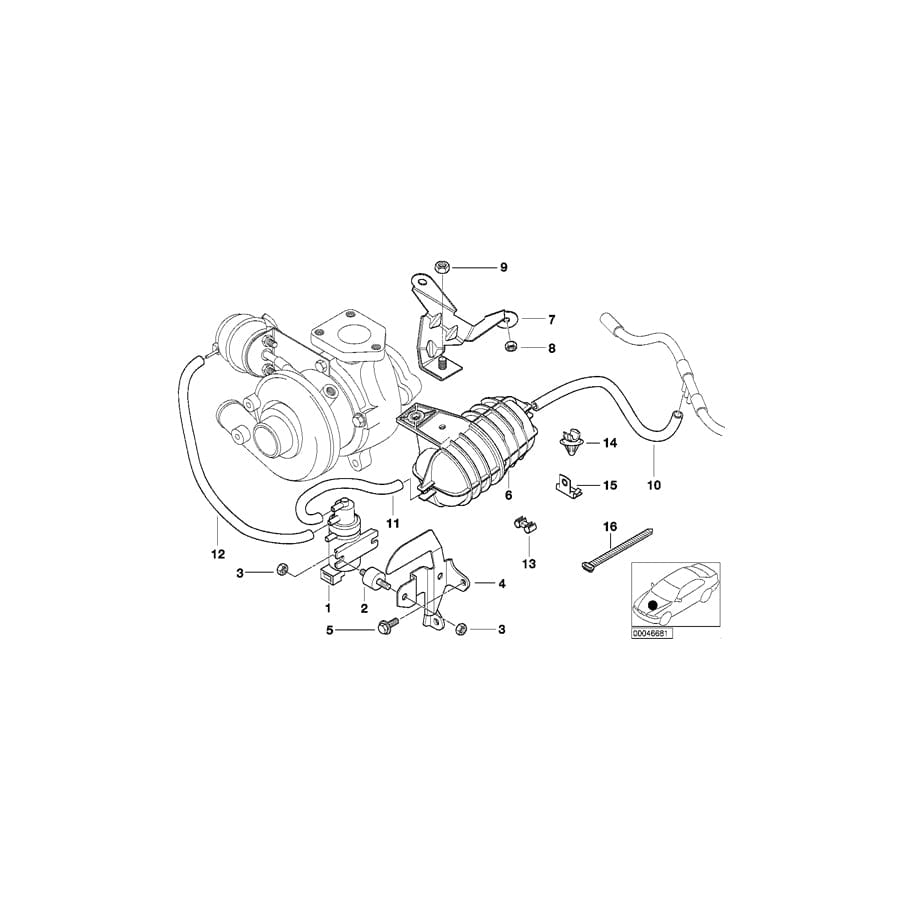 Genuine BMW 11657786241 E39 E53 E46 Holder (Inc. 318d, 730d & 525d)