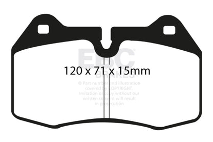 EBC Racing 07-12 Honda Civic (8th Gen) RP-1 Race Front Brake Pads