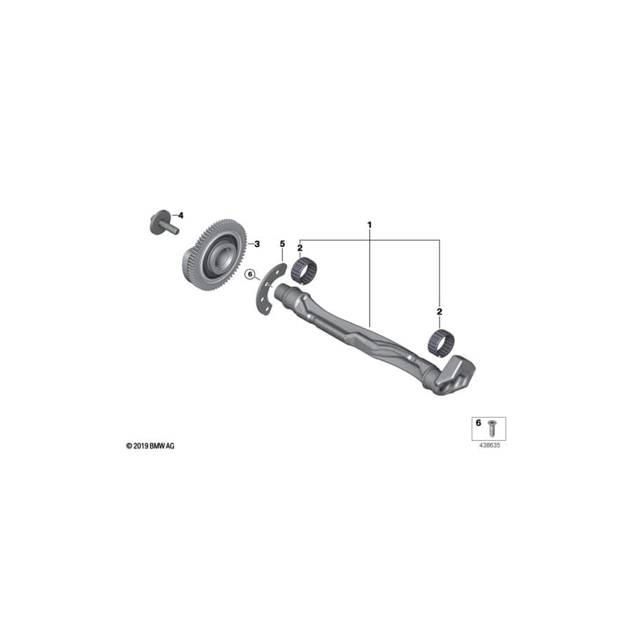 Genuine BMW 11118602492 F22 F46 F45 Countersunk Head Screw M6X16 - MK (Inc. X1 18i, One & Cooper SE ALL4)