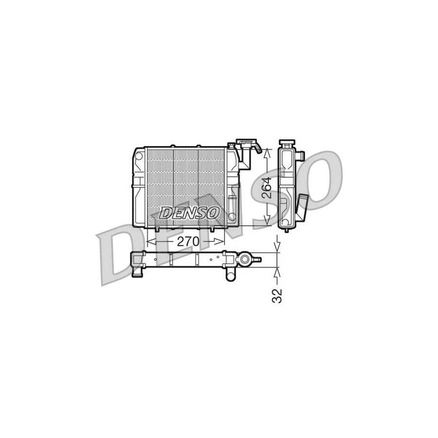 DENSO DRM99002 Engine Radiator