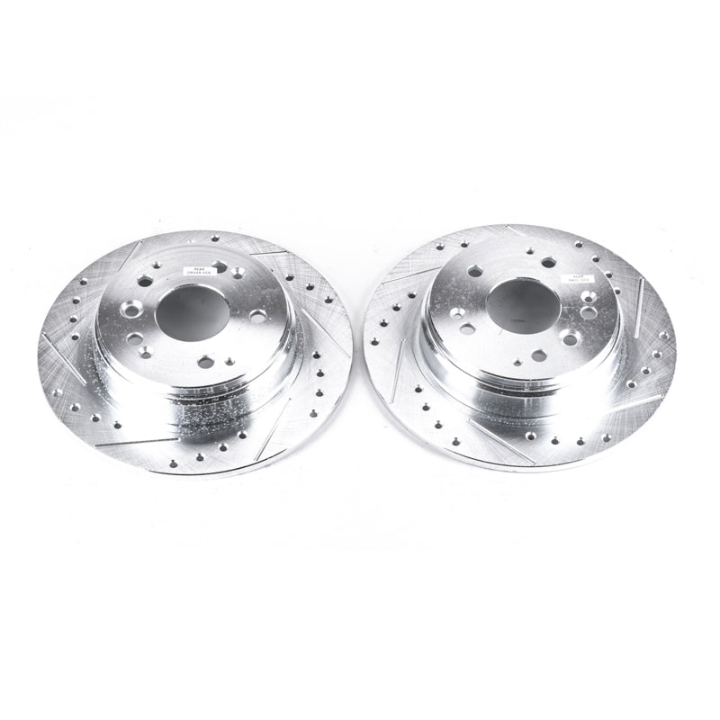 PowerStop Power Stop 04-08 Acura TL Rear Evolution Drilled & Slotted Rotors - Pair