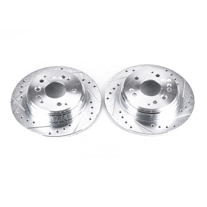 PowerStop Power Stop 04-08 Acura TL Rear Evolution Drilled & Slotted Rotors - Pair