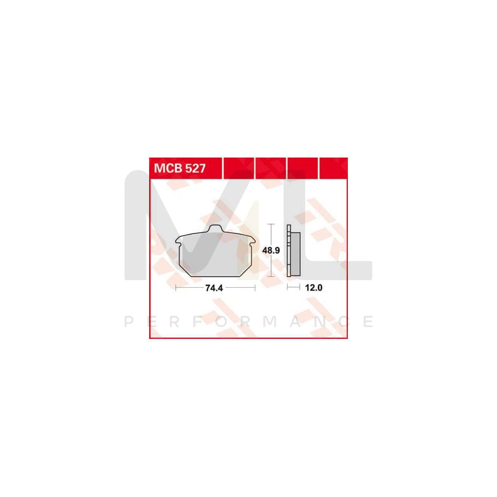 TRW Organic Allround Mcb527 Brake Pad Set
