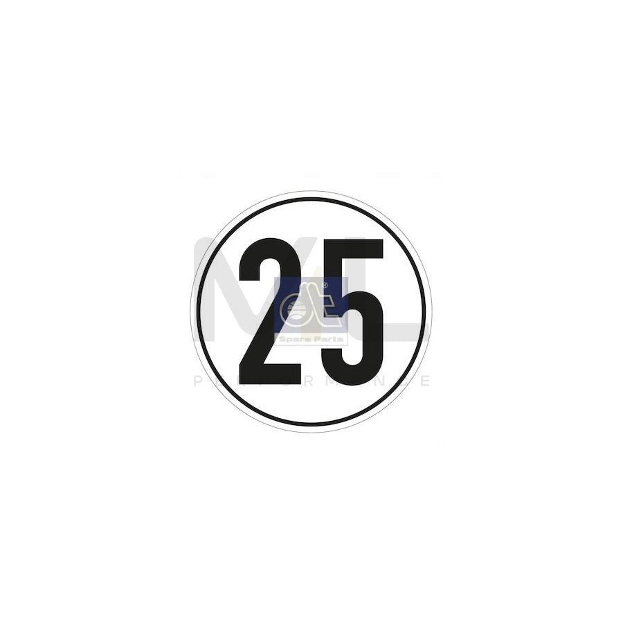 DT Spare Parts 9.69437 Speed Sign