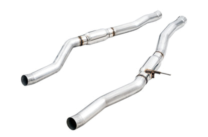 AWE Tuning 2020 Toyota Supra A90 Resonated Touring Edition Exhaust - 5in Chrome Silver Tips