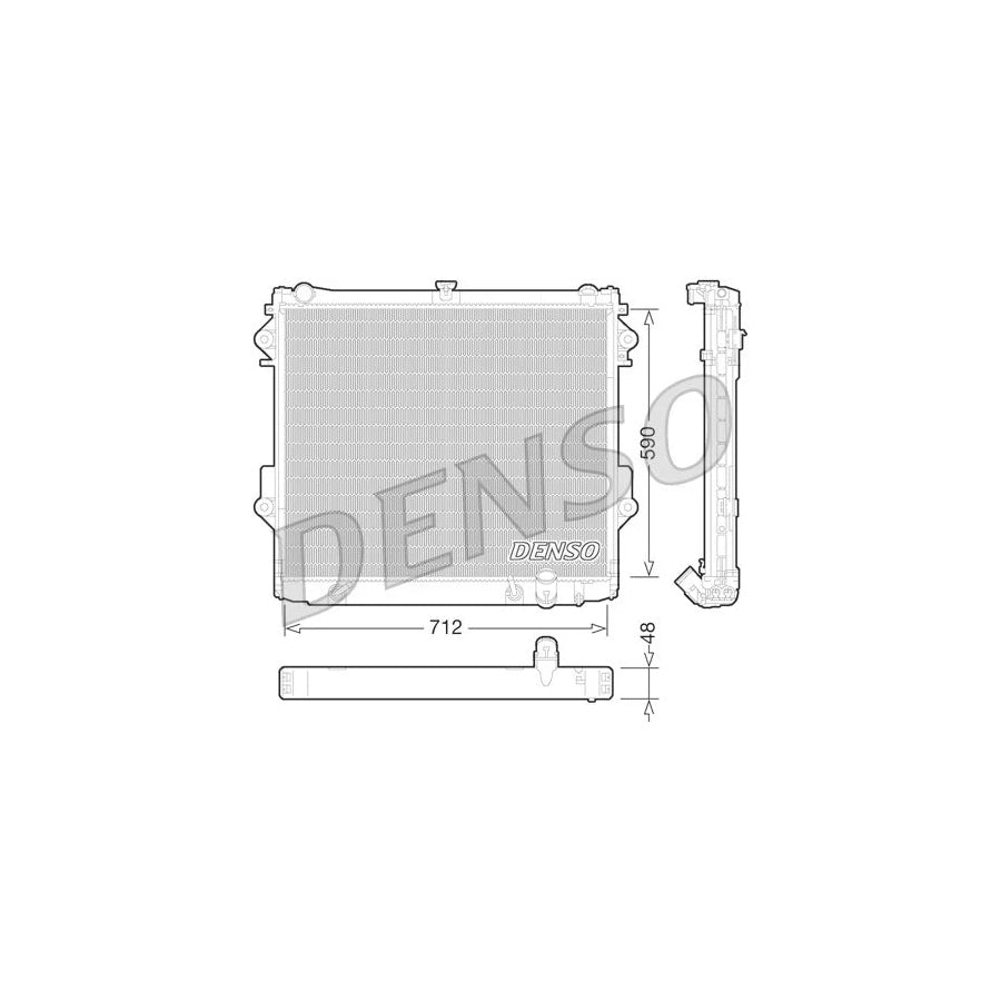 DENSO DRM50074 Engine Radiator for Toyota Land Cruiser 200 (J200)