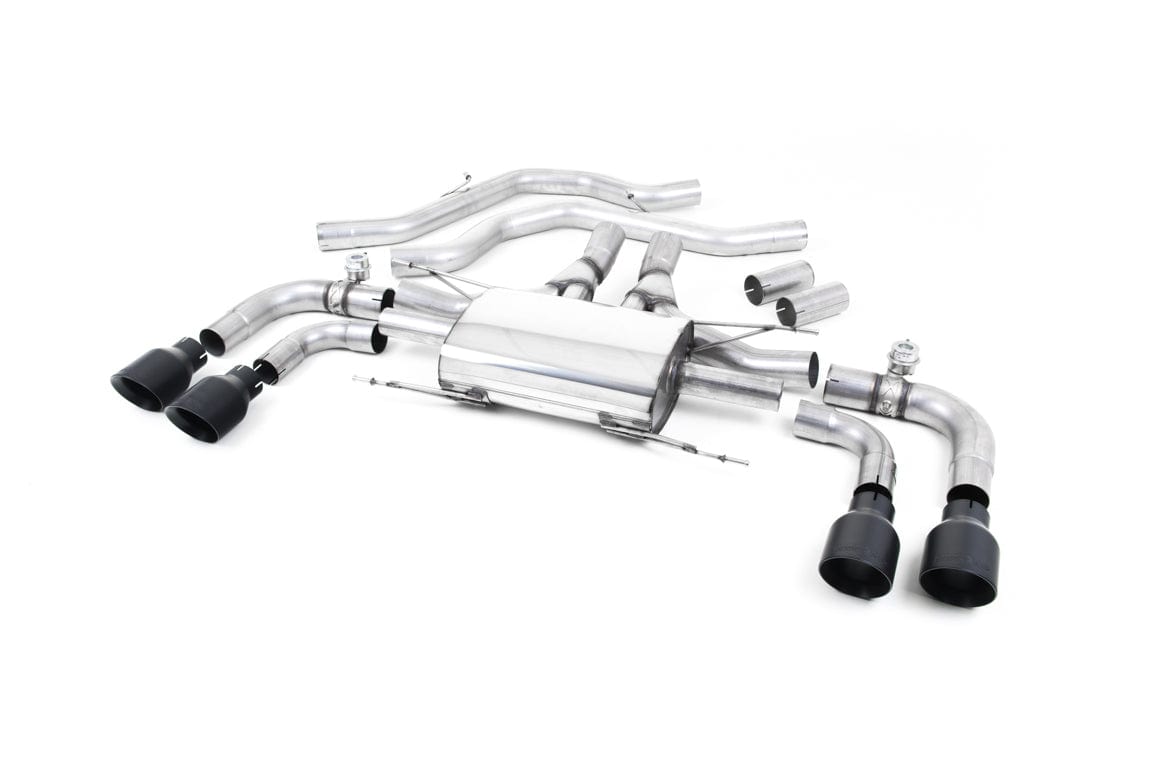 MillTek SSXAR002 Alfa Romeo Giulia Front Pipe-back Valved with GT-100 Cerakote Trims