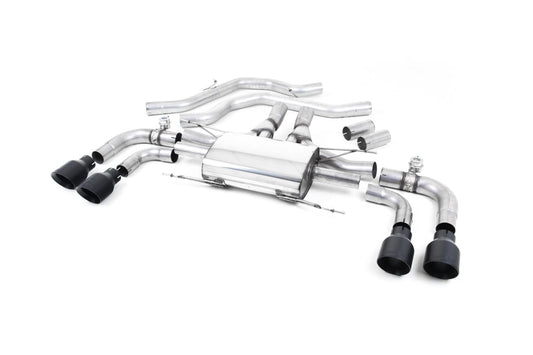 MillTek SSXAR002 Alfa Romeo Giulia Front Pipe-back Valved with GT-100 Cerakote Trims