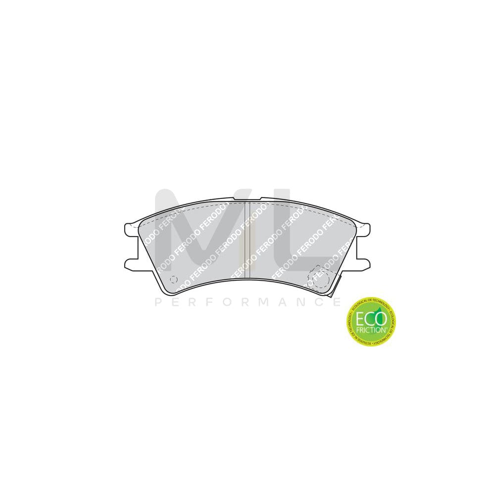 Ferodo Premier Eco Friction FDB1326 Brake Pad Set for Hyundai Amica / Atoz (Mx) With Acoustic Wear Warning, Without Accessories