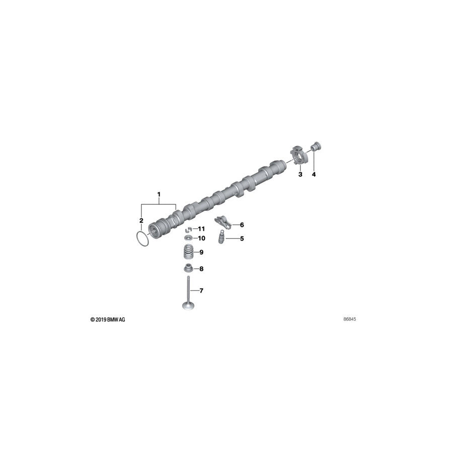 Genuine BMW 11347503738 E70 E67 E61 Exhaust Valve D=29,0/5,90mm (Inc. X5 4.4i, 550i & 745Li)