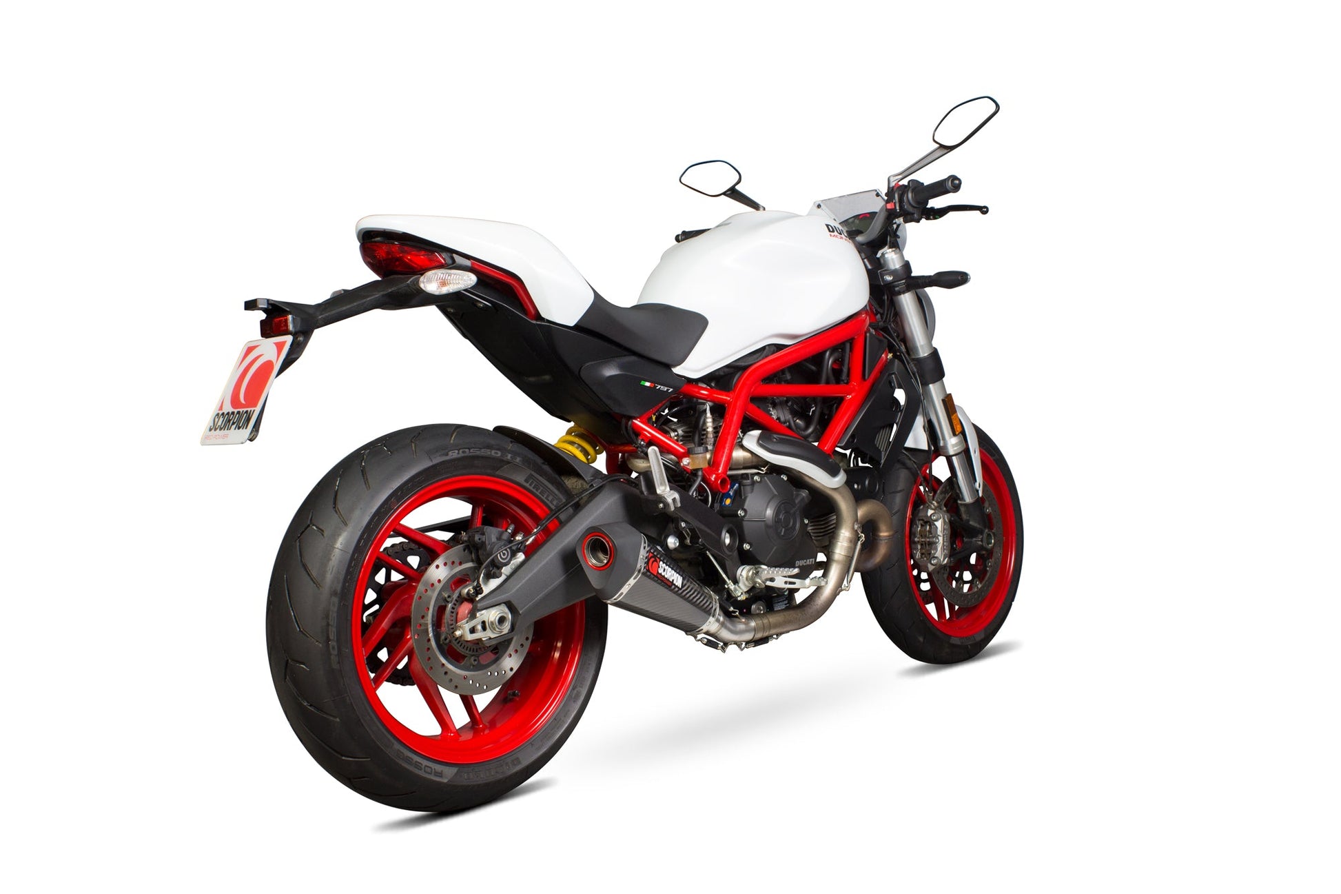 Scorpion RDI65CEO Ducati Serket Taper Slip-On - Carbon Fibre Sleeve (Monster 797 / 797 +) | ML Performance UK UK