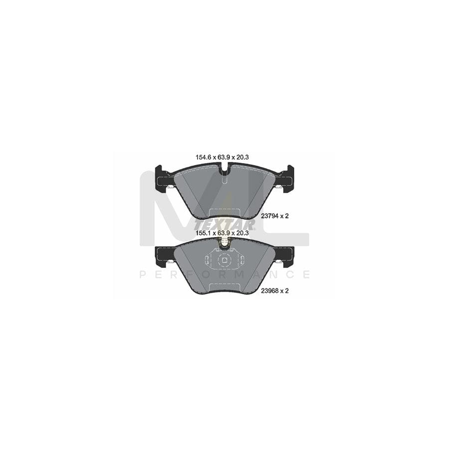 TEXTAR epad 2379481 Brake pad set prepared for wear indicator