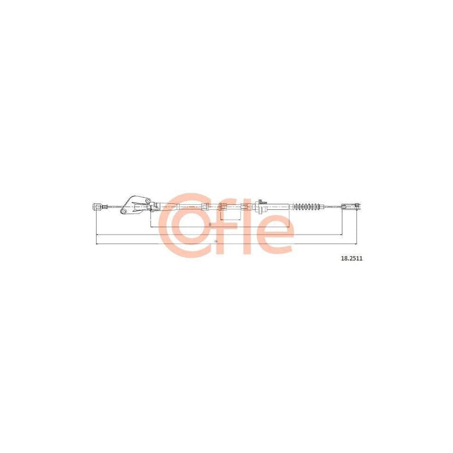 Cofle 18.2511 Clutch Cable for KIA Picanto I (Sa)