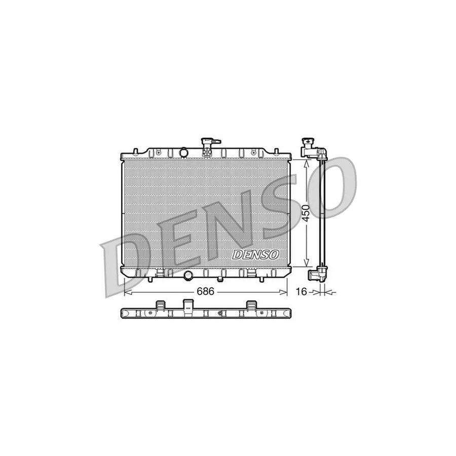 DENSO DRM46009 Engine Radiator for Nissan X-Trail (T31)