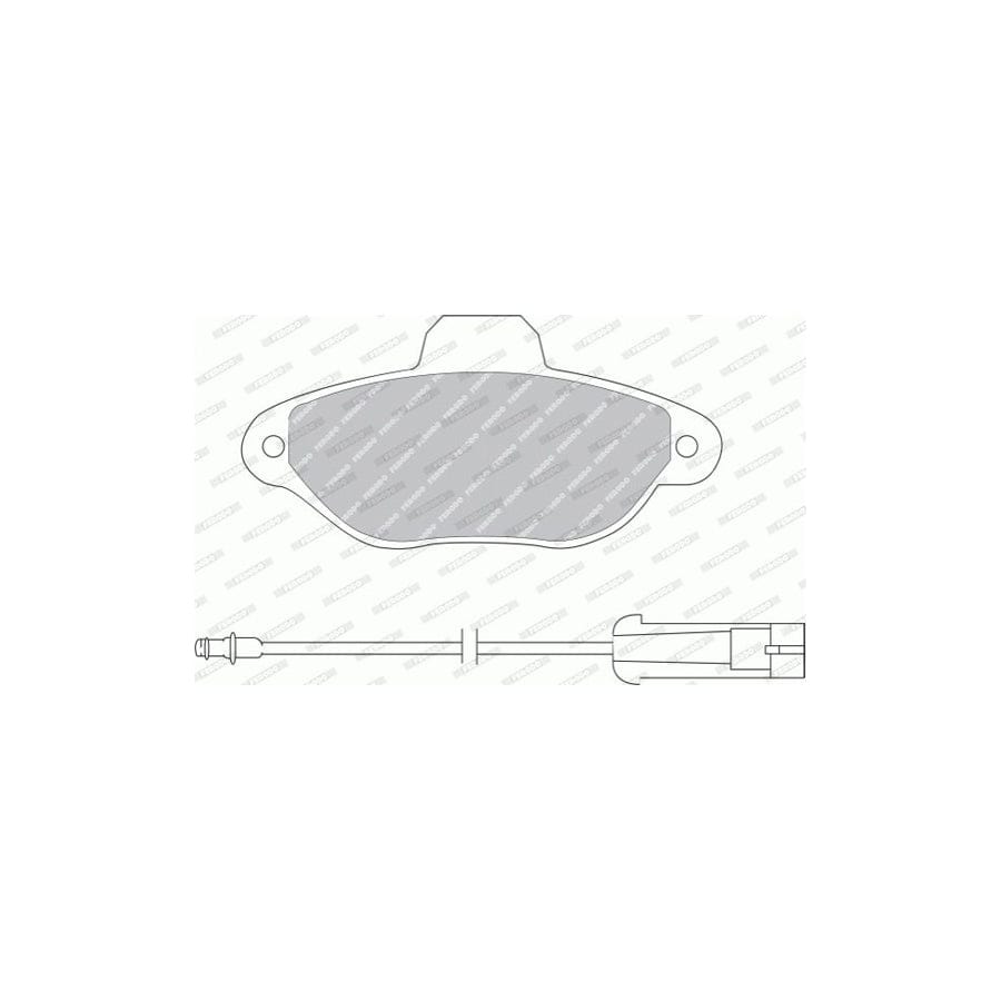 Ferodo FSL1478 Brake Pad Set Incl. Wear Warning Contact