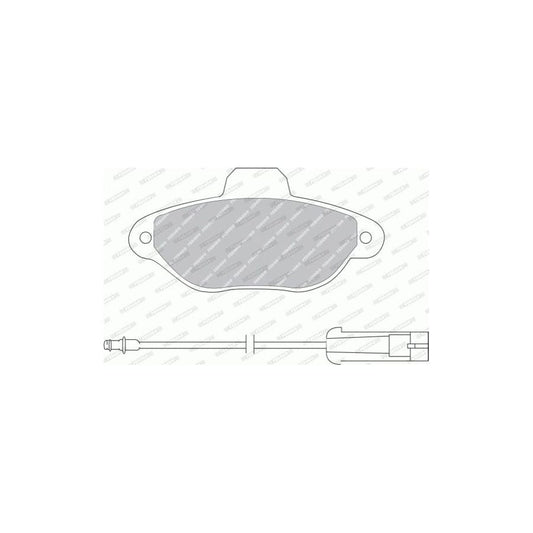 Ferodo FSL1478 Brake Pad Set Incl. Wear Warning Contact