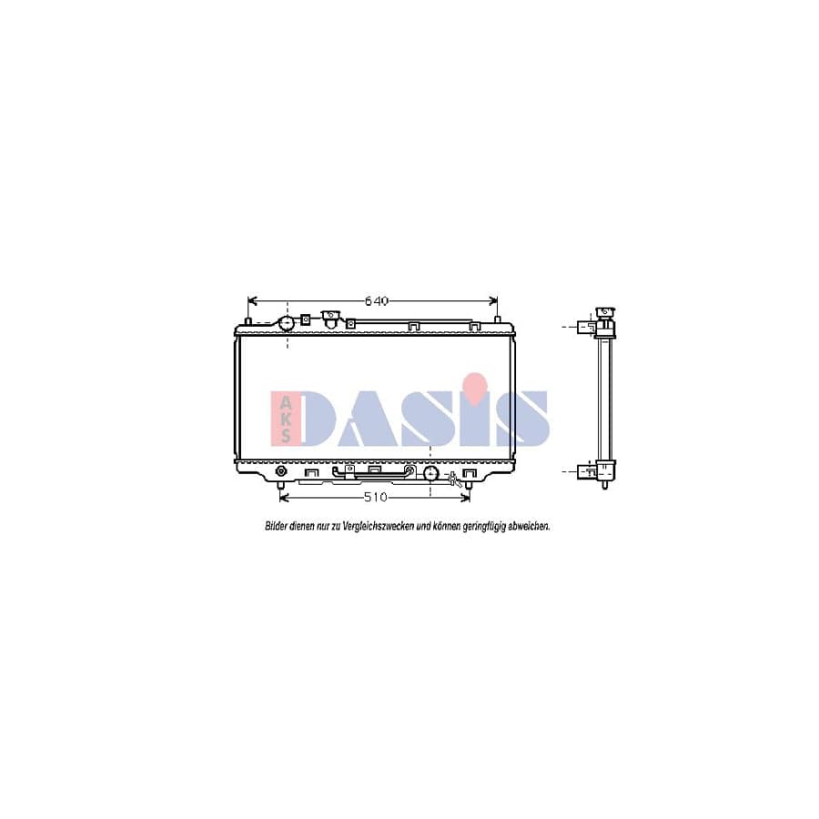 AKS Dasis 110004N Engine Radiator for Mazda 323