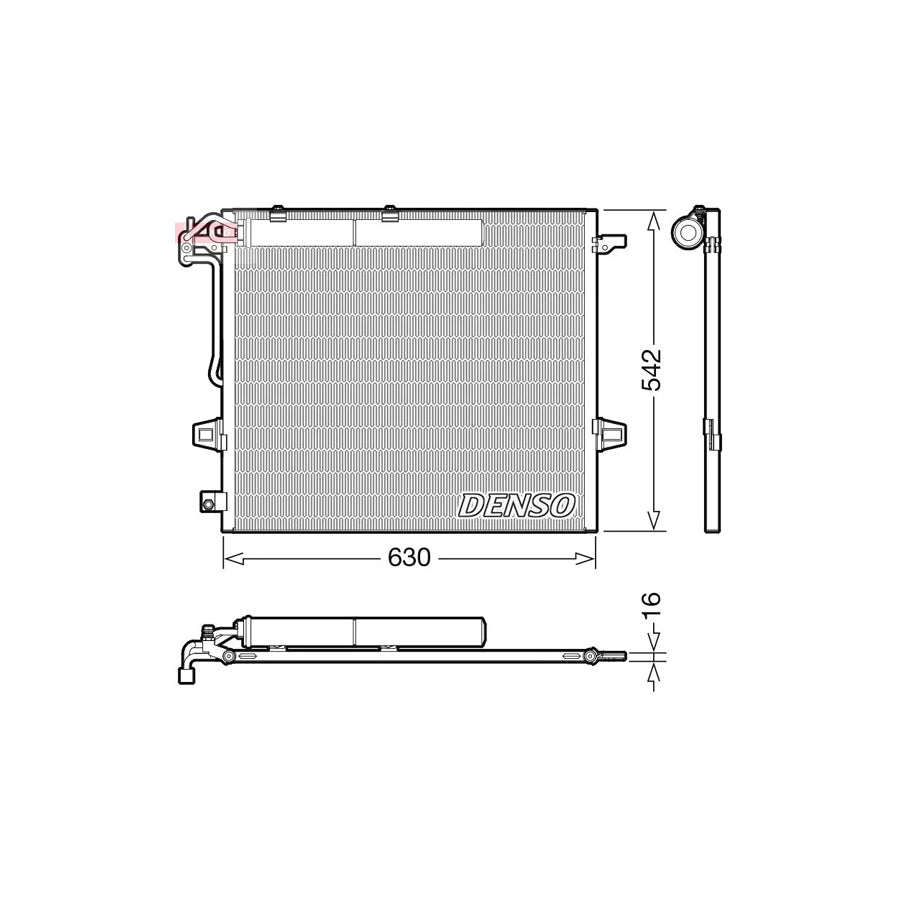 DENSO DCN17057 Air Conditioning Condenser