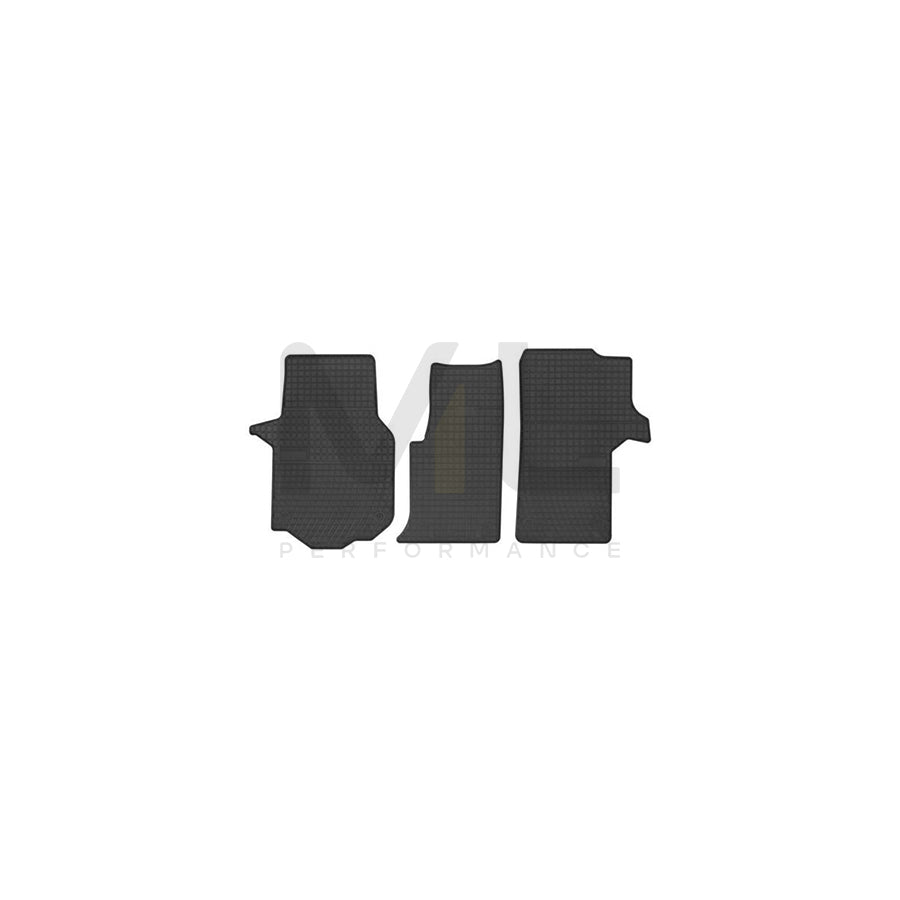 FROGUM Tailored 547891 Floor mat set for VW CRAFTER Elastomer, Front, Quantity: 3, Black, (LHD)
