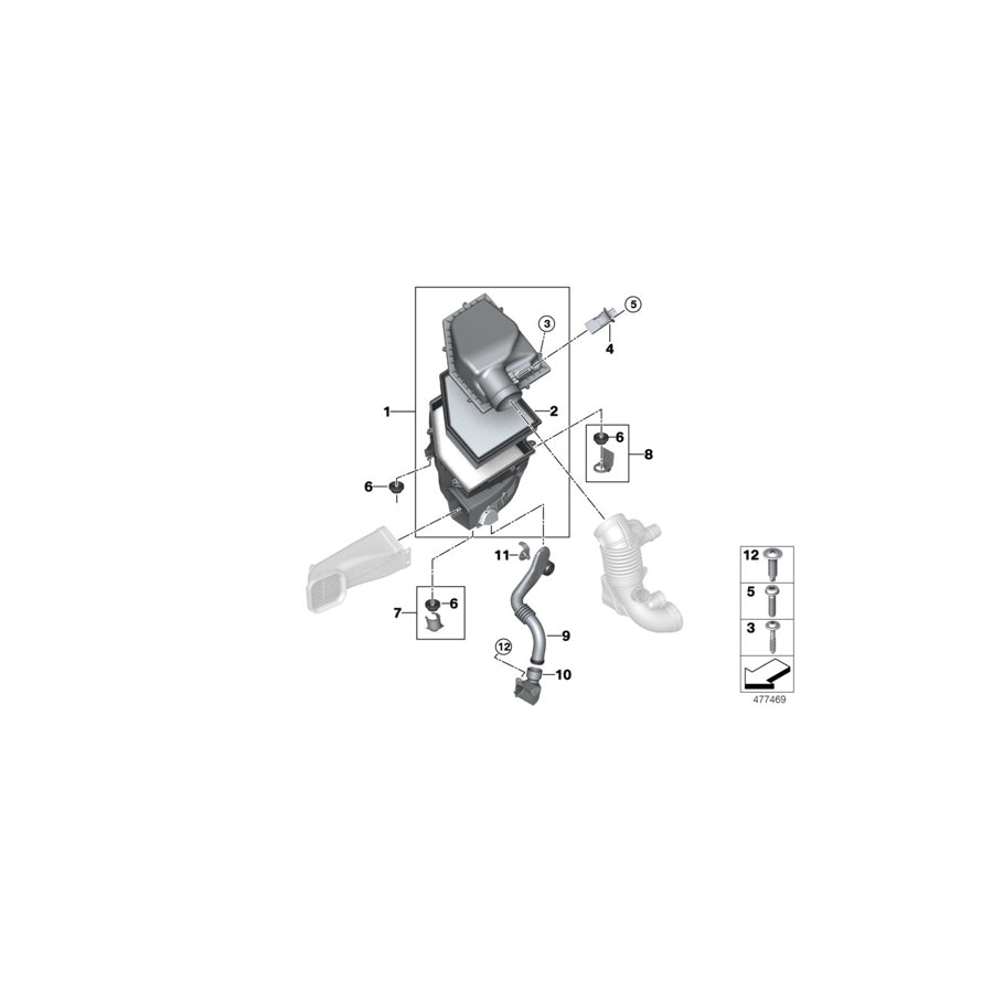 Genuine BMW 13718591829 G16 G30 G12 Union (Inc. 840dX, 630d & 740dX)