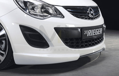 Rieger 00058946 Opel Corsa D Front Splitter 4 | ML Performance UK Car Parts