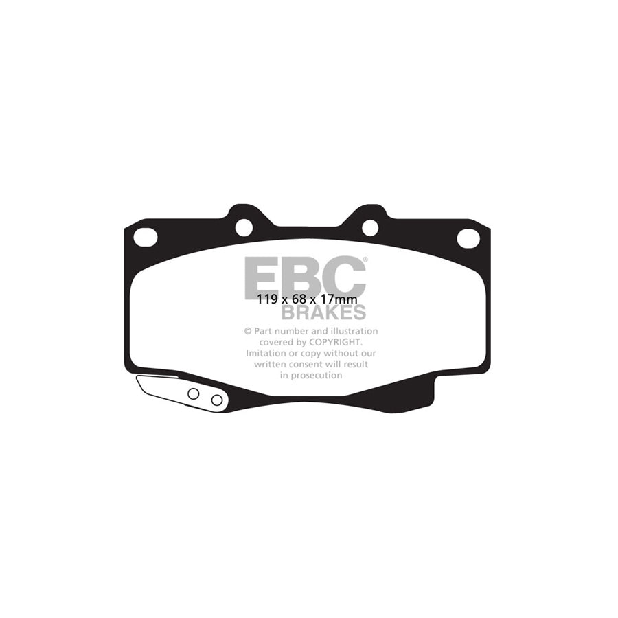 EBC DPX2005 Toyota Ultimax Front Brake Pads 2 | ML Performance UK Car Parts