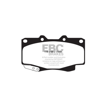 EBC DPX2005 Toyota Ultimax Front Brake Pads 2 | ML Performance UK Car Parts