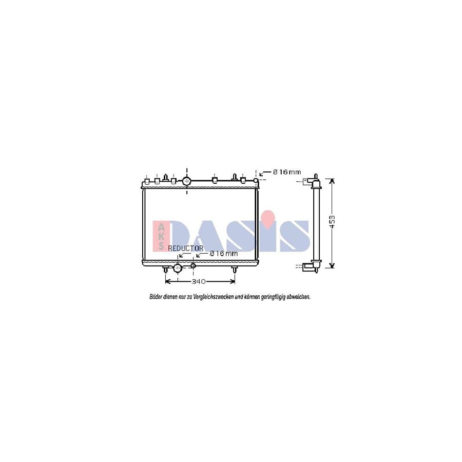 AKS Dasis 482007N Engine Radiator for Audi A8 D2 (4D2, 4D8)