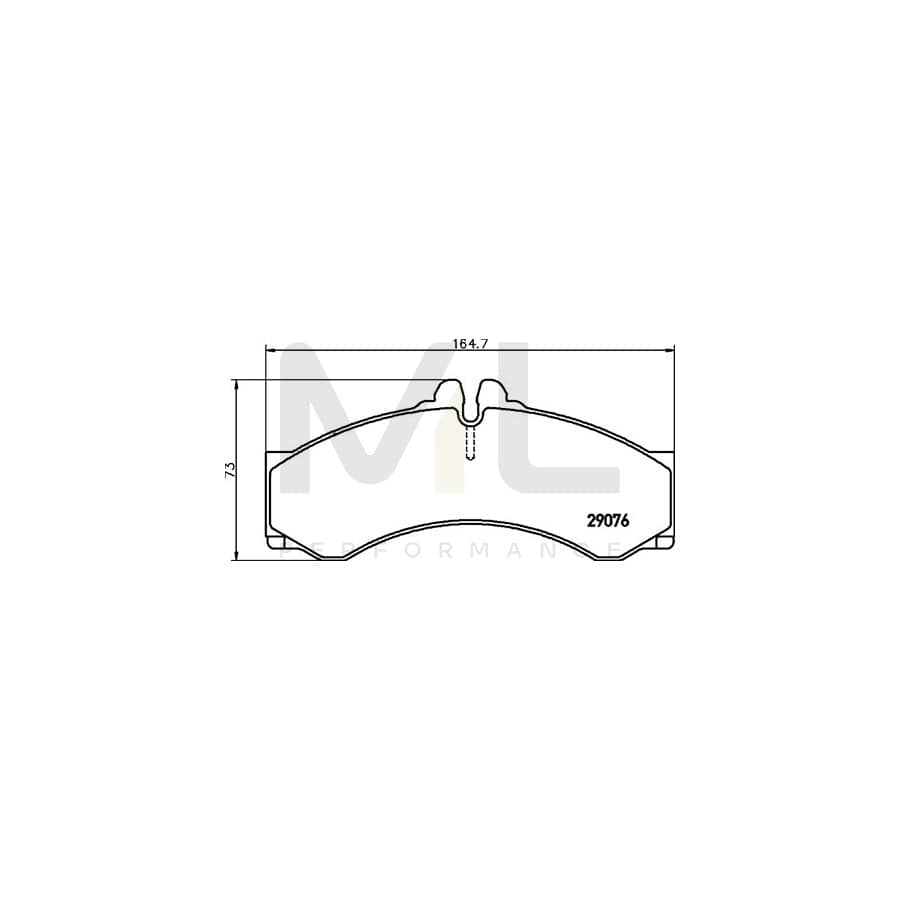 TEXTAR 2907604 Brake pad set prepared for wear indicator, with brake caliper screws, with accessories