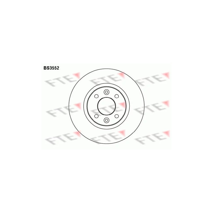 FTE Bs3552 Brake Disc for Renault 21