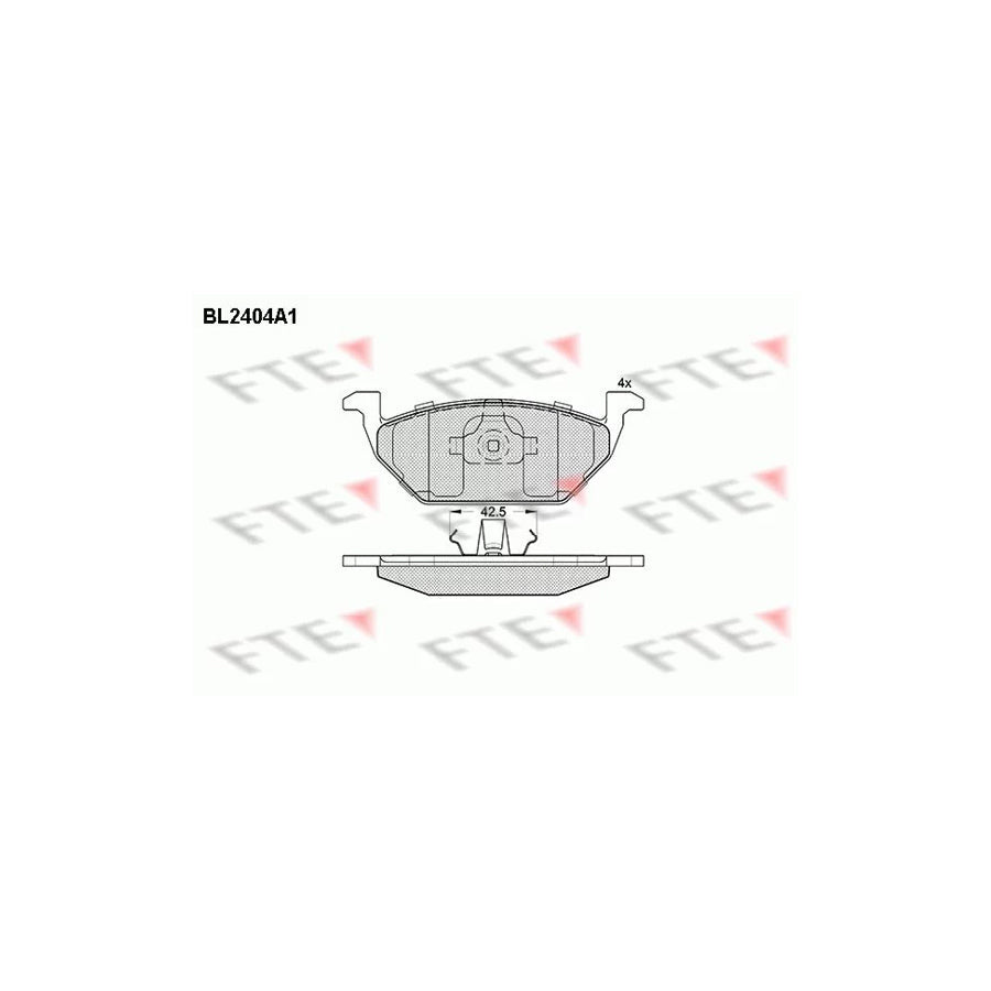 FTE 9010722 Brake Pad Set