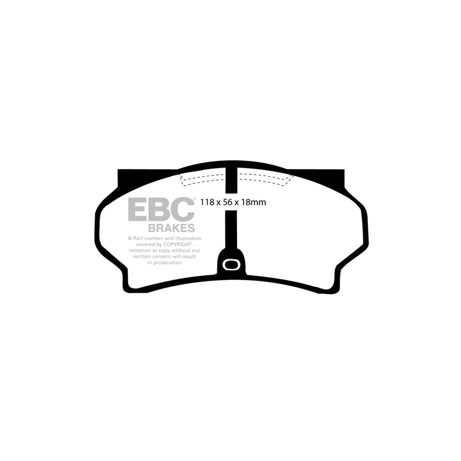 EBC DP181 Fiat 130 Ultimax Front Brake Pads 2 | ML Performance UK Car Parts