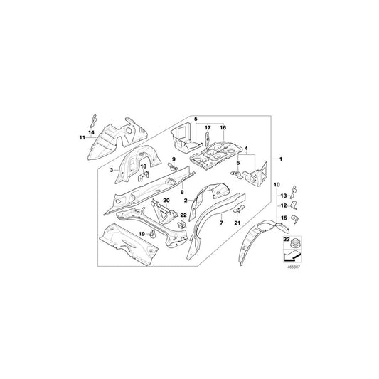 Genuine BMW 41117178137 E93 E92 Bracket For Battery Strap At Rear (Inc. 325d)