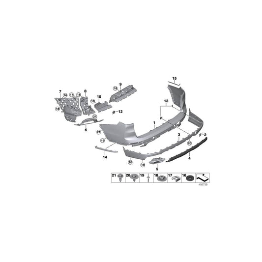 Genuine BMW 51127441053 G07 Left Protection Foil (Inc. X7 50iX, X7 M50iX & X7 30dX)